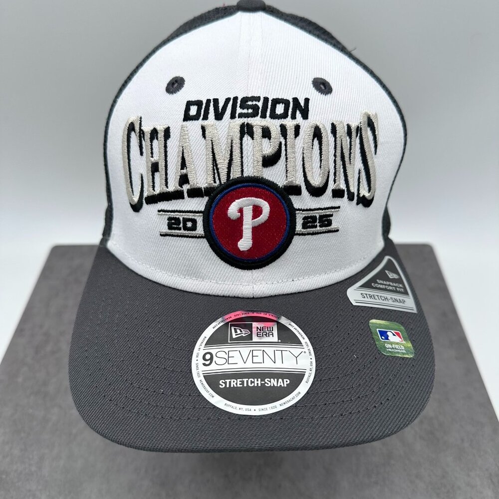 New Era 9SEVENTY Philadelphia Phillies 2025 Locker Room Division Champs Snap Hat